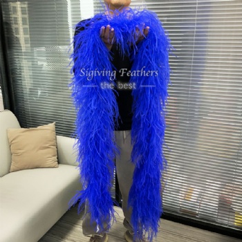 Ostrich Boa Brigh blue